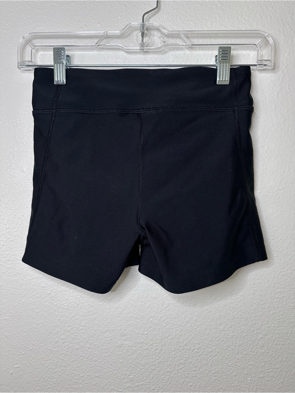 Under Armour Black Women's Athletic Compression Shorts with White Logo - Picture 3 of 5